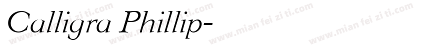 Calligra Phillip字体转换